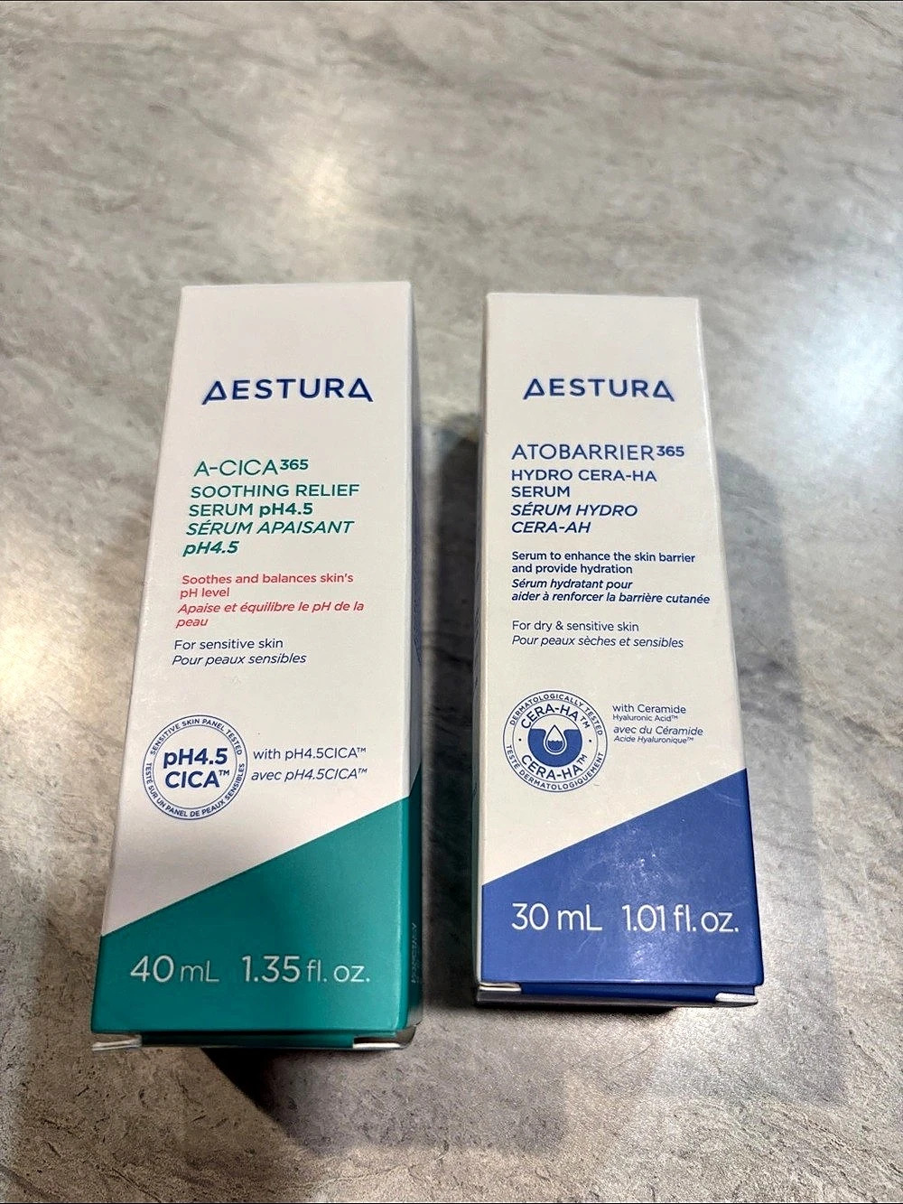 Aestura A-CICA 365 Soothing Relief Serum Plus and Atobarrier 365 Hydro Cera-HA